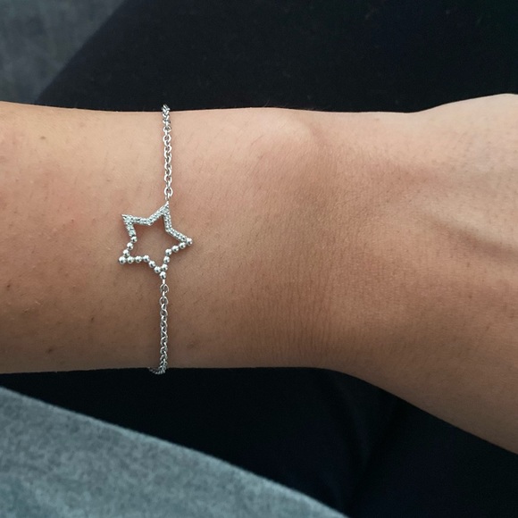 Sterling Silver Star Bracelet - Picture 6 of 6